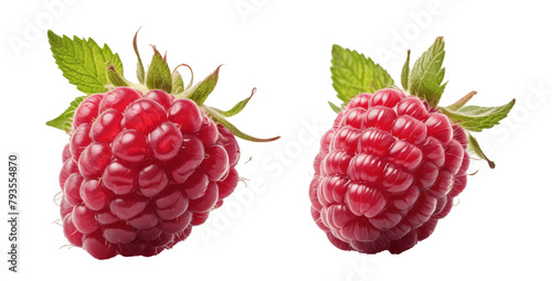 raspberry isolated on transparent background