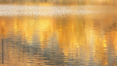 Golden reflections on a calm