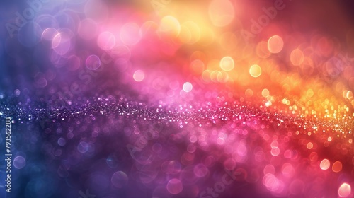 A colorful abstract background with bokeh lights.