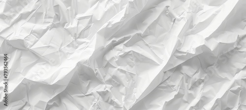 white crumpled paper texture background photo
