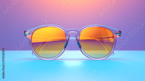 Sunglasses summer icon 3d