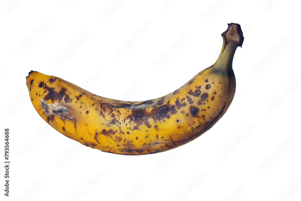 Banana fruit in close up on transparent background Banana fruit in close up on transparent background