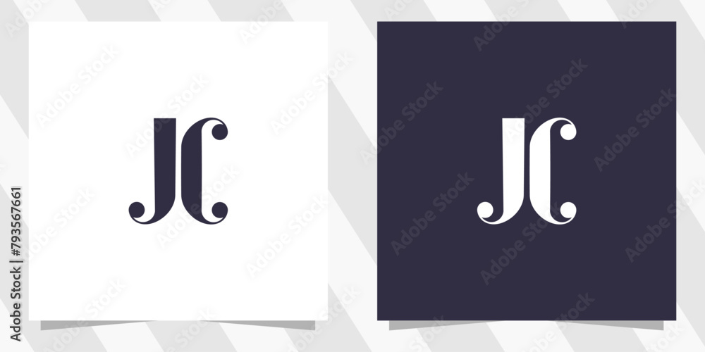 letter jc cj logo design letter jc cj logo design