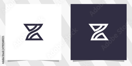 letter z logo design vector photo