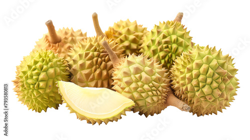 fresh durians transparent picture