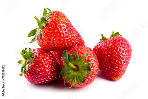 Fresh strawberry isolated on a white background © kaiskynet