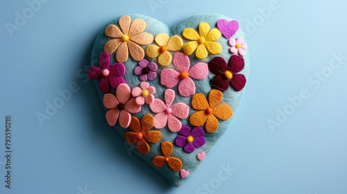 A young blogger gets crafty for Valentine s Day by creating a heart shaped felt masterpiece celebrating children s imaginative flair and the beauty of handmade treasures