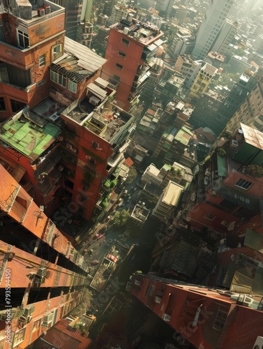 A powerful earthquake turned a bustling city into a labyrinth of tilting buildings, creating an unexpected playground for a group of parkourloving teenagers