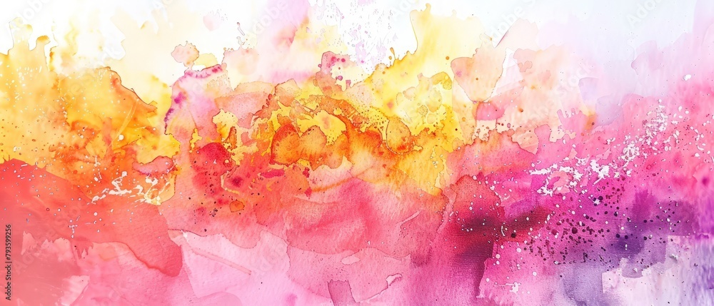 Fototapeta premium Abstract colorful watercolor background