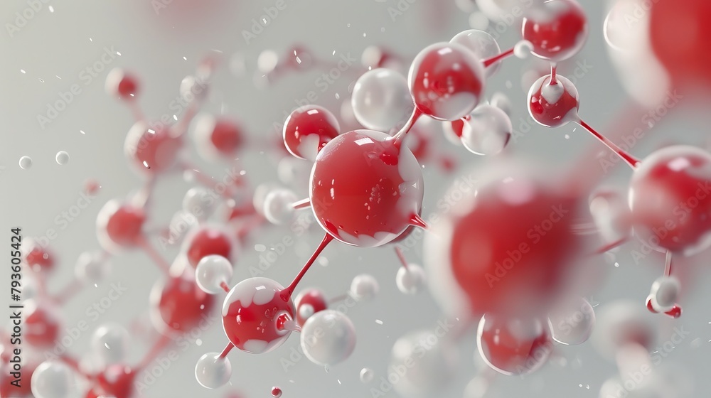 Vibrant 3D Molecular Model Illustration on Science Background for Educational Materials and Presentations Vibrant 3D Molecular Model Illustration on Science Background for Educational Materials and Presentations