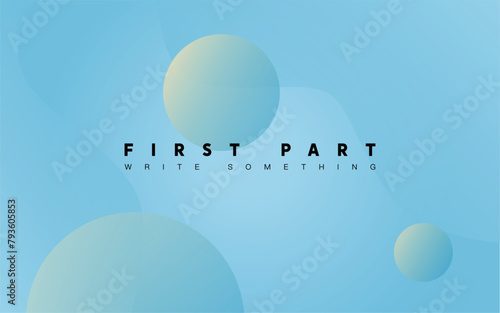 Serene Blue Dreamscape: Ethereal Spheres Floating in Tranquil Gradient Abyss