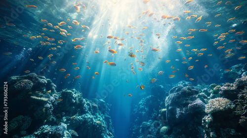 Beautiful underwater view to commemorate world oceans day © Katrin_Primak