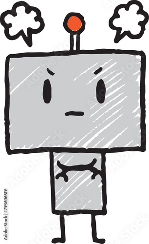 簡単ロボット(怒る)