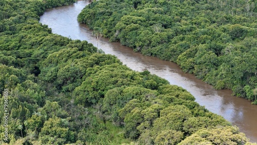 Aerial image of the apore river