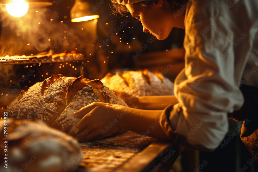 bread in a bakery bread in a bakery