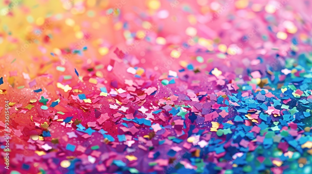A festive background with confetti in LGBTQ pride colors. A festive background with confetti in LGBTQ pride colors.