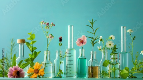 Organic Herbal Tube Cosmetics: Natural Beauty Science for Skin Care, Laboratory Tested with Plant and Flower Extracts photo
