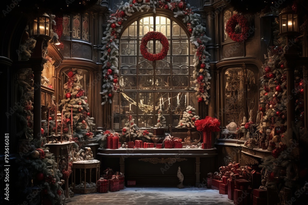 Enchanting decorations capturing the essence of christmas theme