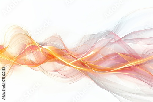 Abstract energy waves with glowing lines against a transparent white backdrop, adding excitement to compositions