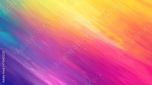 A rainbow gradient background with LGBTQ pride slogans and messages. photo