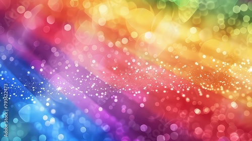 A pride-themed virtual event with colorful digital backgrounds.