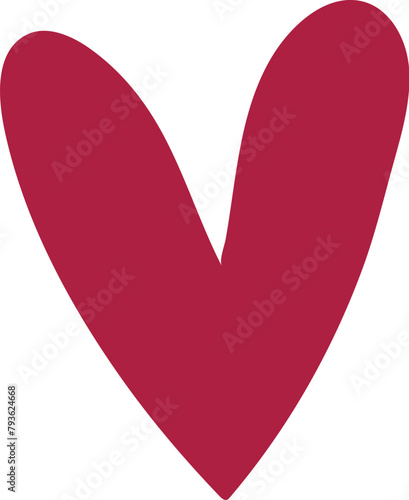 red heart love illustration