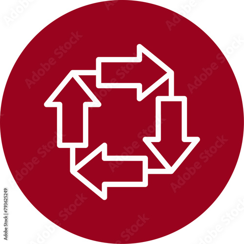 Counter Clockwise Arrows Icon