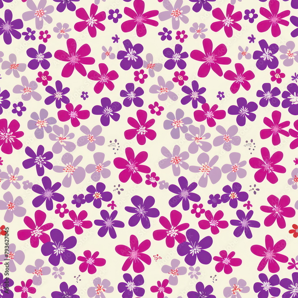 flower background, seamless pattern, wallpaper