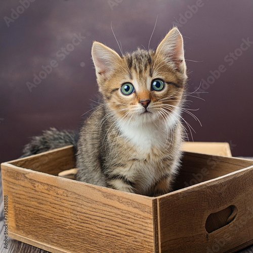 상자속 아기고양이