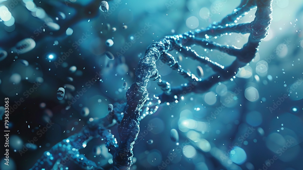 Evolutionary Progression: DNA Helix Unraveling in Molecular Biology ...