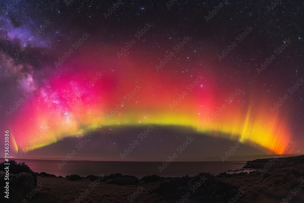Gradient aurora australis for a mesmerizing and otherworldly effect