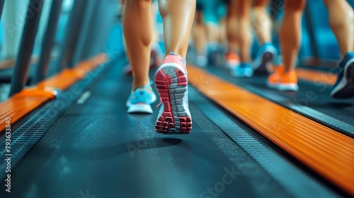 Fitness Training on Treadmills photo