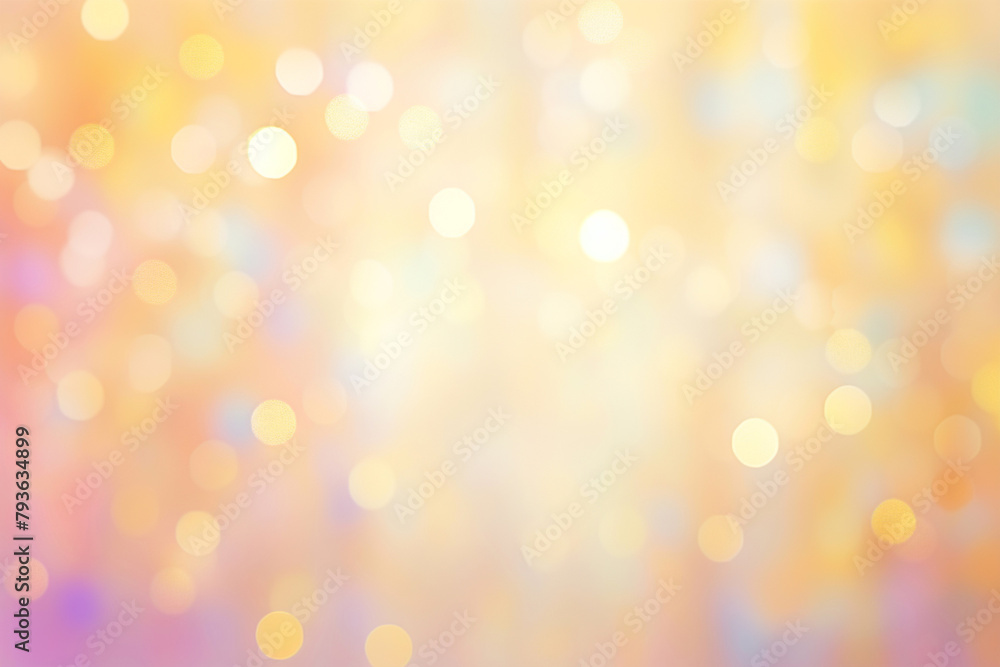 Abstract colourful bokeh background in pastel colours. Beautiful elegant festive wallpaper template in soft pink, blue, orange and yellow or gold colours. Abstract colourful bokeh background in pastel colours. Beautiful elegant festive wallpaper template in soft pink, blue, orange and yellow or gold colours.