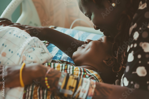 Intimate Moment Between Mother and Child Captured by Doula