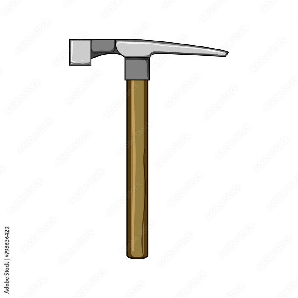 site masons hammer cartoon. worker industry, tools hand, power building site masons hammer sign. isolated symbol vector illustration site masons hammer cartoon. worker industry, tools hand, power building site masons hammer sign. isolated symbol vector illustration