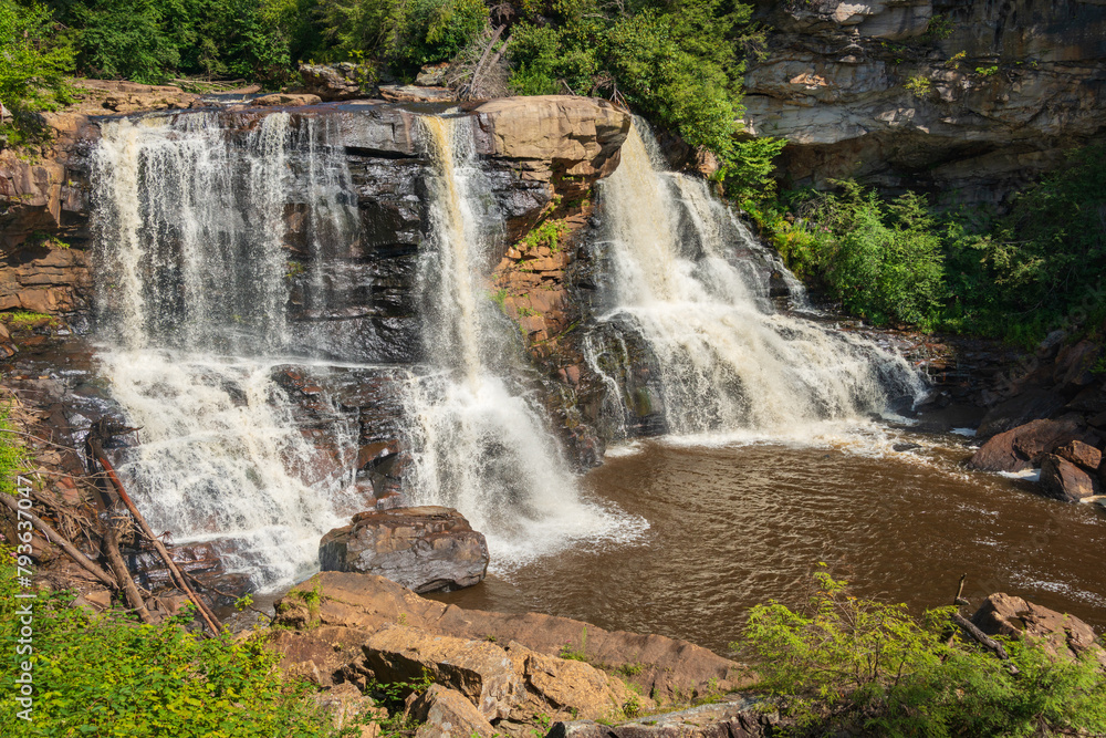 Fototapeta premium Great Falls at Blackwater Falls State Park in West Virginia