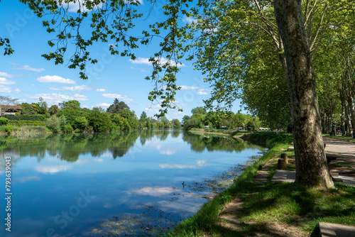 Adour river. New Aquitaine. Les Landes, France © Philipimage