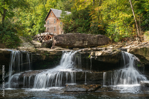 The Glade Creek Grist Mill Babcock State Park in State park in Clifftop, West Virginia