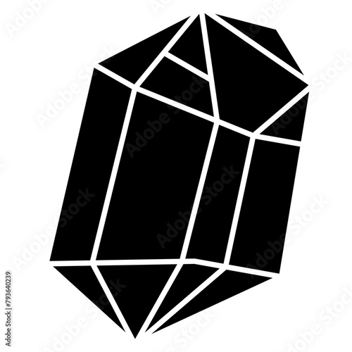 Gemstone Glyph Icon 