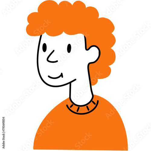 Dad vector doodle art of family 3000*3000 px. 300 dpi. SVG file.
