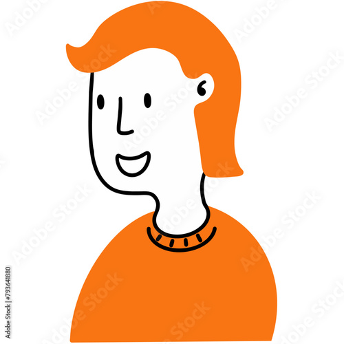 Dad vector doodle art of family 3000*3000 px. 300 dpi. SVG file.
