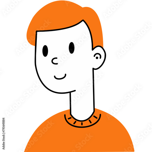 Dad vector doodle art of family 3000*3000 px. 300 dpi. SVG file.

