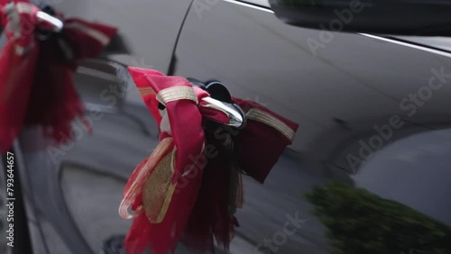 Wedding car, wedding car decoration, getting married