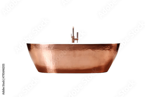Modern bathroom faucet. Luxury bathroom faucet isolated on a Transparent background. Generative AI