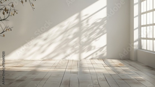 Studio background with natural shadows oriented horizontally