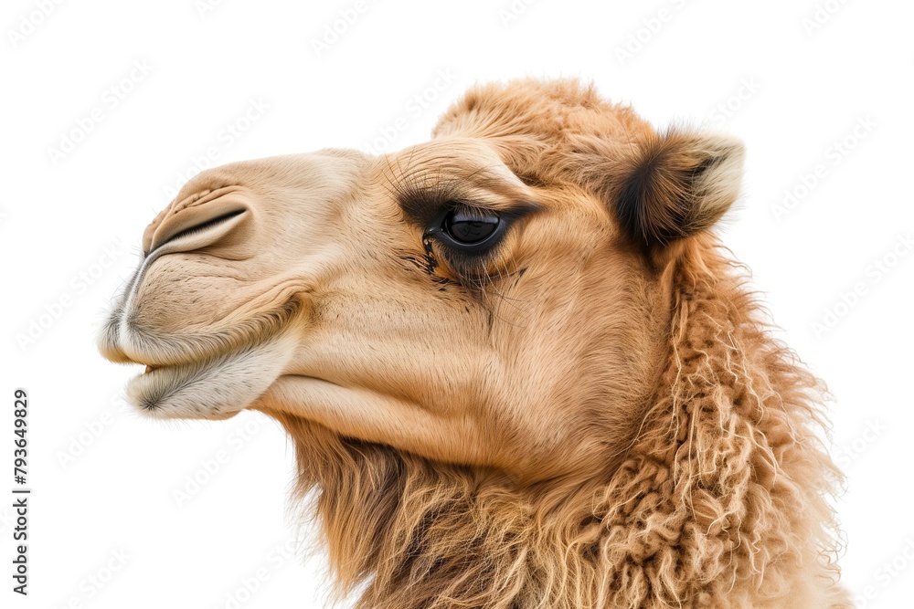 Obraz premium Magnificent Camel Against Pure White Background