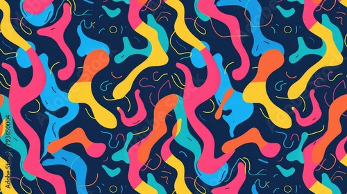 Wallpaper Mural Abstract colorful pattern background seamless texture Torontodigital.ca