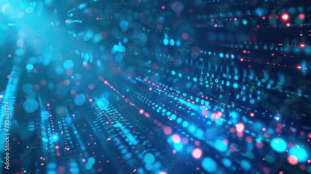 Naklejka premium background Futuristic computer network and advanced internet network connection