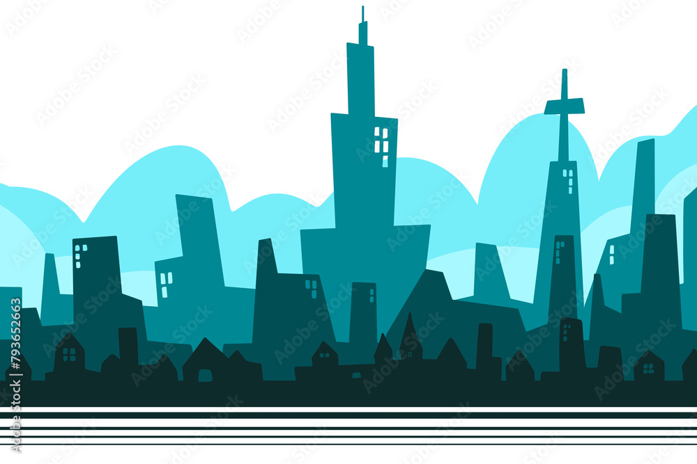silhouette, building, capital, city