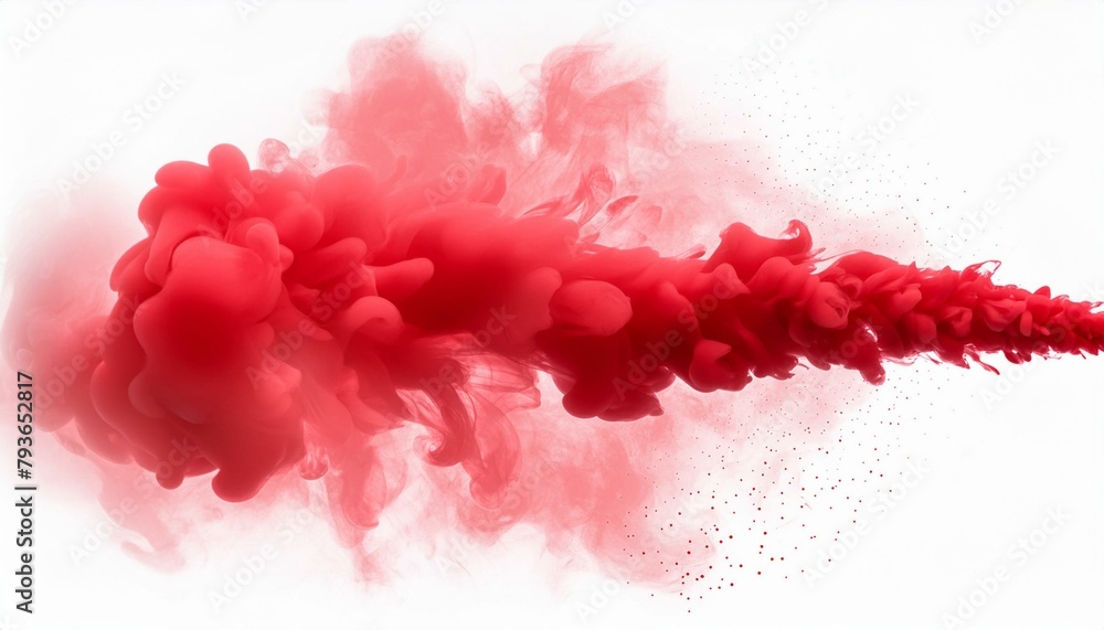 Crimson Clouds: Isolated Red Smoke Crimson Clouds: Isolated Red Smoke